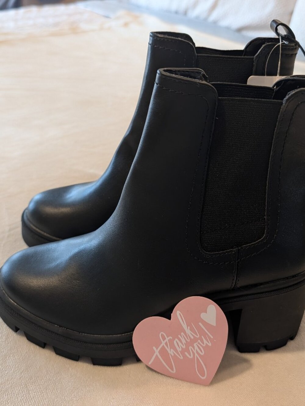 Brand New Arizona Jean Co. Black Chelsea Boots